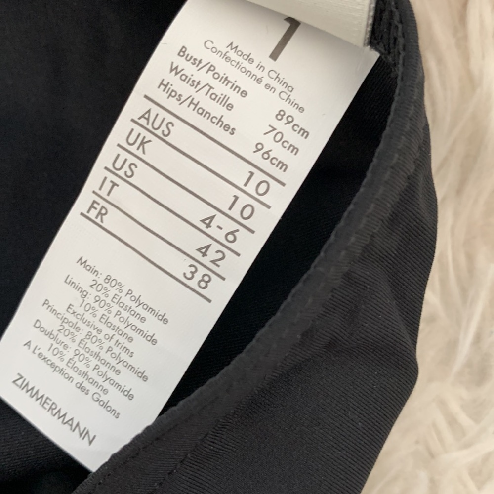 zimmermann honour circular frill black bikini top and bottom - Picture 5 of 8